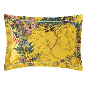 Timorous Beasties Bloomsbury Garden Cadmium Pair of Oxford Pillowcases